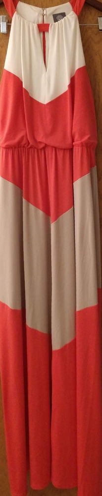 Floor-length Chevron dress